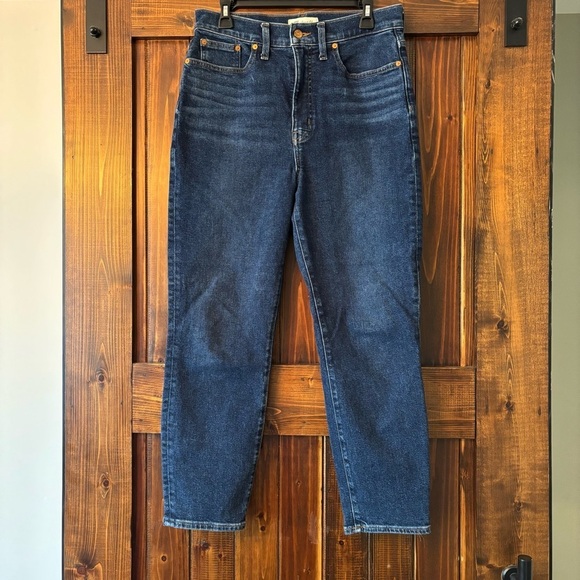 MADEWELL Y2K 90s 2000s Dark Wash Denim The Mom Jean High Rise Denim 29 - Picture 3 of 12